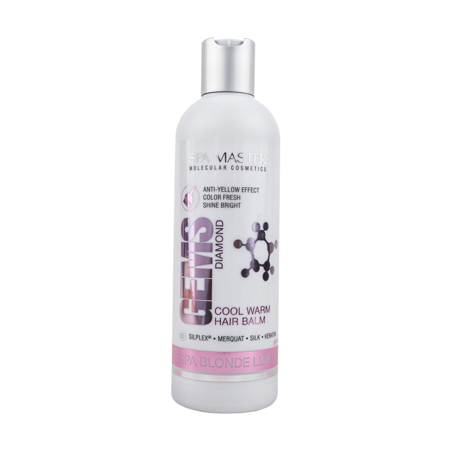 Тонувальний бальзам для волосся Spa Master Spa Blonde Line Gems Diamond Cool Warm Hair Balm з антижовтим ефектом, 330 мл